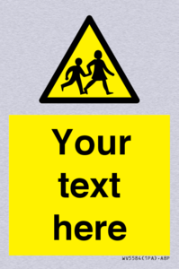 Custom Warning children Sign